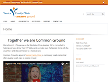 Tablet Screenshot of commongroundhiv.org